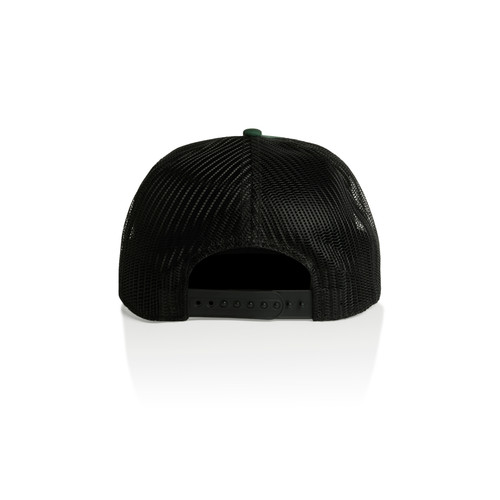 FOREST GREEN/BLACK - BACK stock-contrast-trucker-forestgreen/black-back